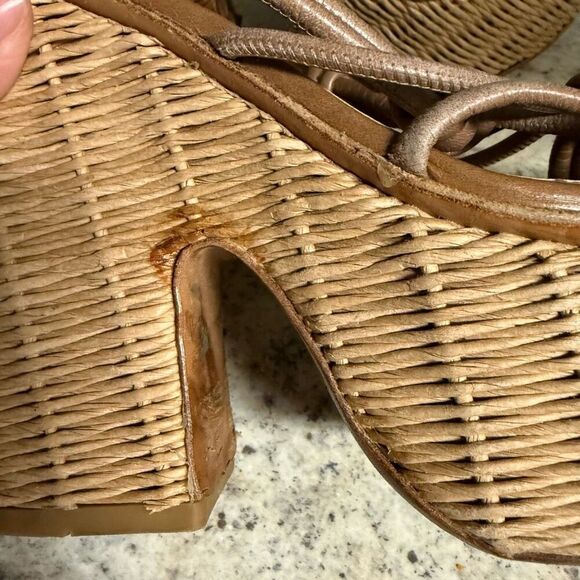 Prada wicker wedge platform sandal - Picture 6 of 10